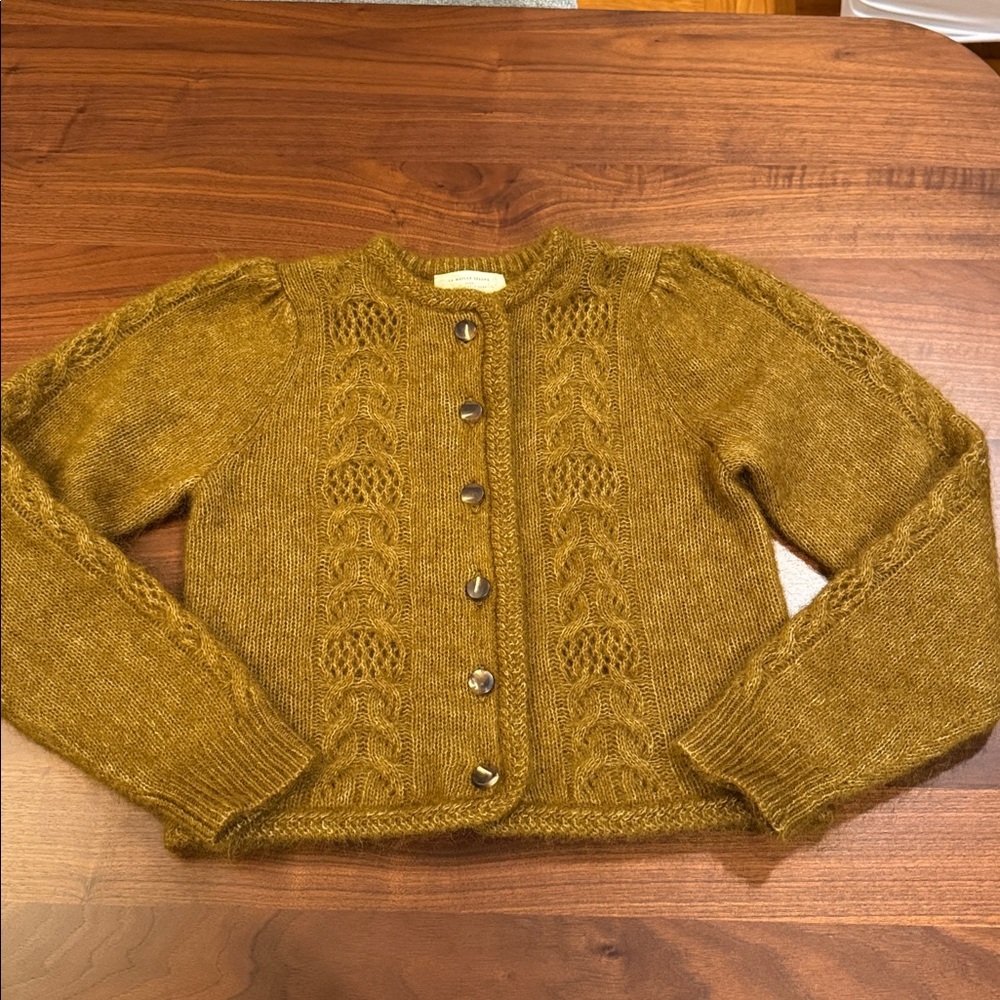 Sezane Evi Cardigan in Olive Green Sz XS/S - Picture 2 of 10